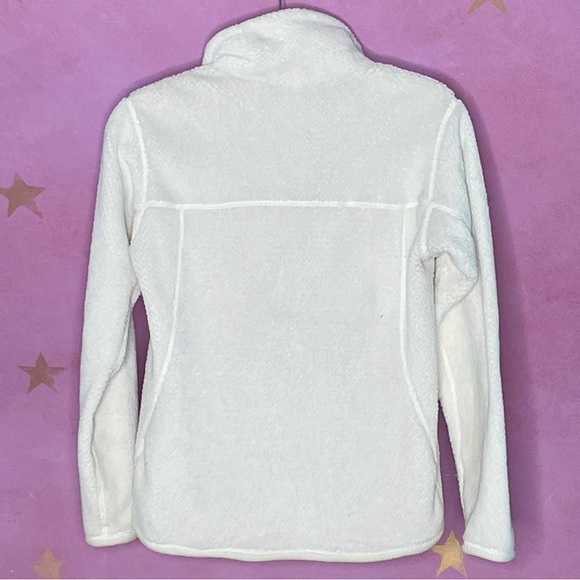 Patagonia Off White Ivory 1/4 Snap Fleece Pullover Jacket Women’s Size Small - Picture 2 of 7